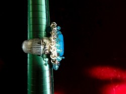 turquoise bead ring side